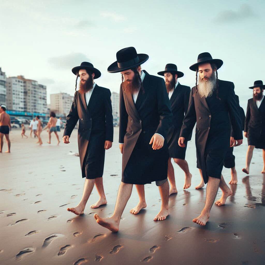אנשים יחפים